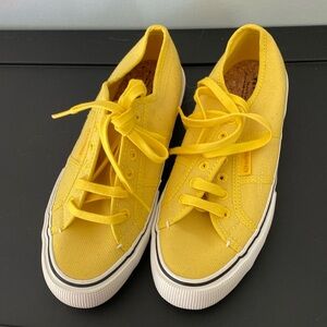 Yellow Superga sneakers Brand New Size 39